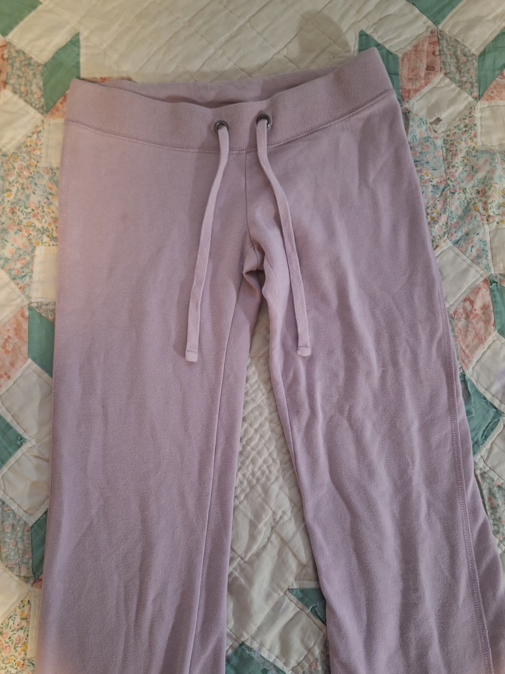 Aeropostale Lavender Drawstring Flare Joggers